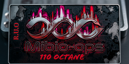 Mibio-ops 110 OCTANE label graphic